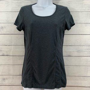 MPG Short Sleeve Workout Athletic Top lace back
